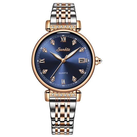 SUNKTA Brand New Women Watch Creative Design Steel Women's Wrist Watches Female Clock Relogio Feminino