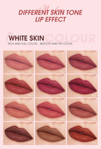 O.TWO.O 12 Color Liquid Lipstick Matte Finish Sexy Silky Lip Gloss Waterproof Kiss-proof Lasting Lip Glaze Lip Tint Cosmetics