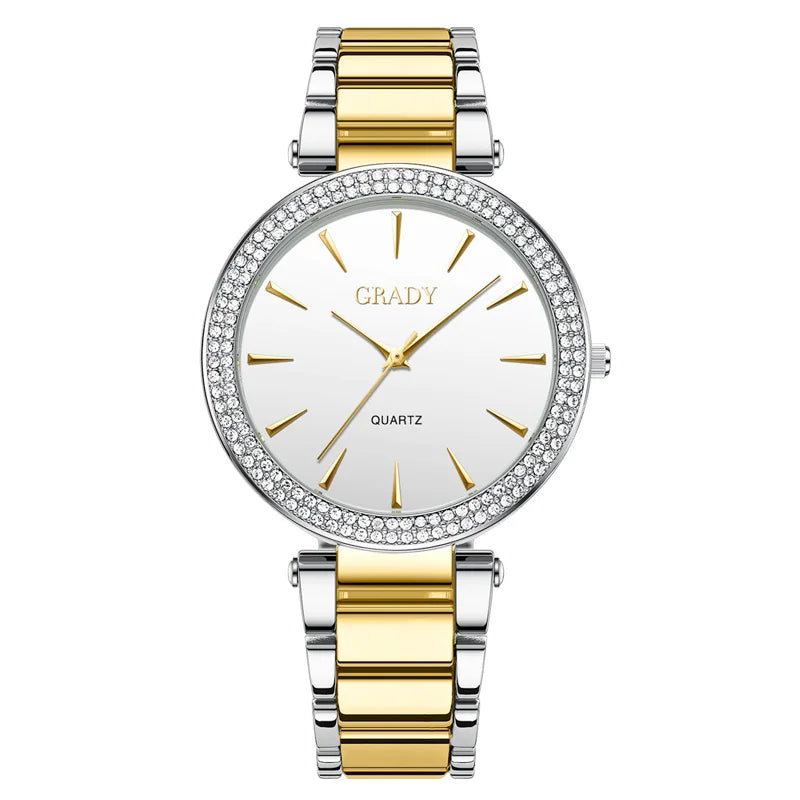 Luxury woman watch gold watch women luxe femme Gift for wife diamond watch quartz watches wristwatches for ladies