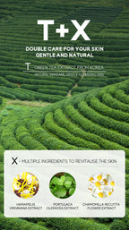 50g Green Tea Facial Cleanser Natural Plants Deep Cleansing Oil-Control Moisturizing Brighten Soften Skin Dense Foam Skin Care