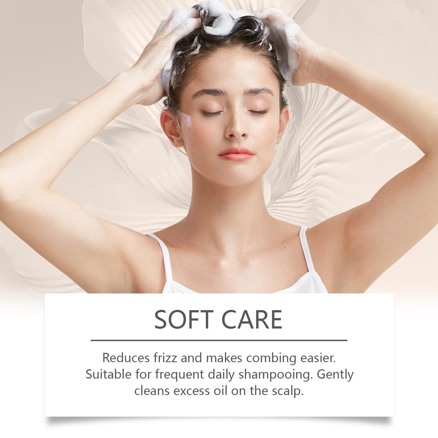 Nourishing Shampoo Gentle Cleansing Soothing Scalp Strengthen Hair Roots Moisturizing Remove Dandruff Smooth Refreshing Shampoo