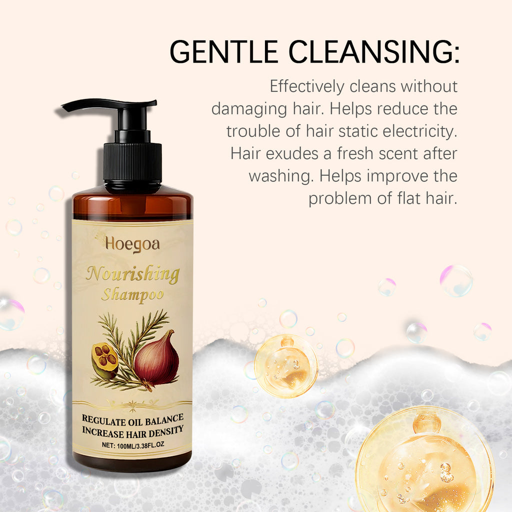 Nourishing Shampoo Gentle Cleansing Soothing Scalp Strengthen Hair Roots Moisturizing Remove Dandruff Smooth Refreshing Shampoo