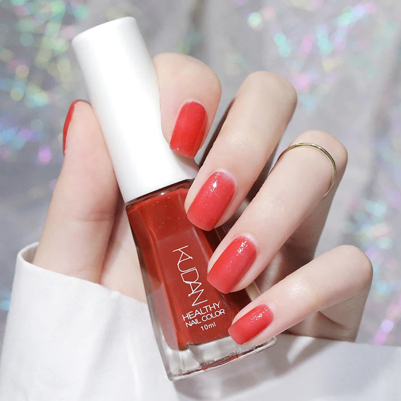 1PC 10ml Glass Bottle Colorful Nail Polish For Nails Nail Art Varnish Fashion DIY Design Manicure No Need Lamp Autumn Winter
