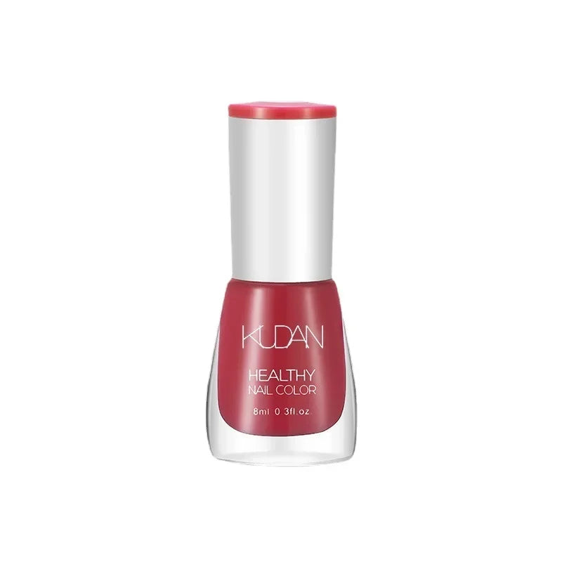 Nail Polish Without Baking Lamp White Fine Glitter Non-baking Non-peel Transparent Shiny Oil Base Coat Nude Nail Polish
