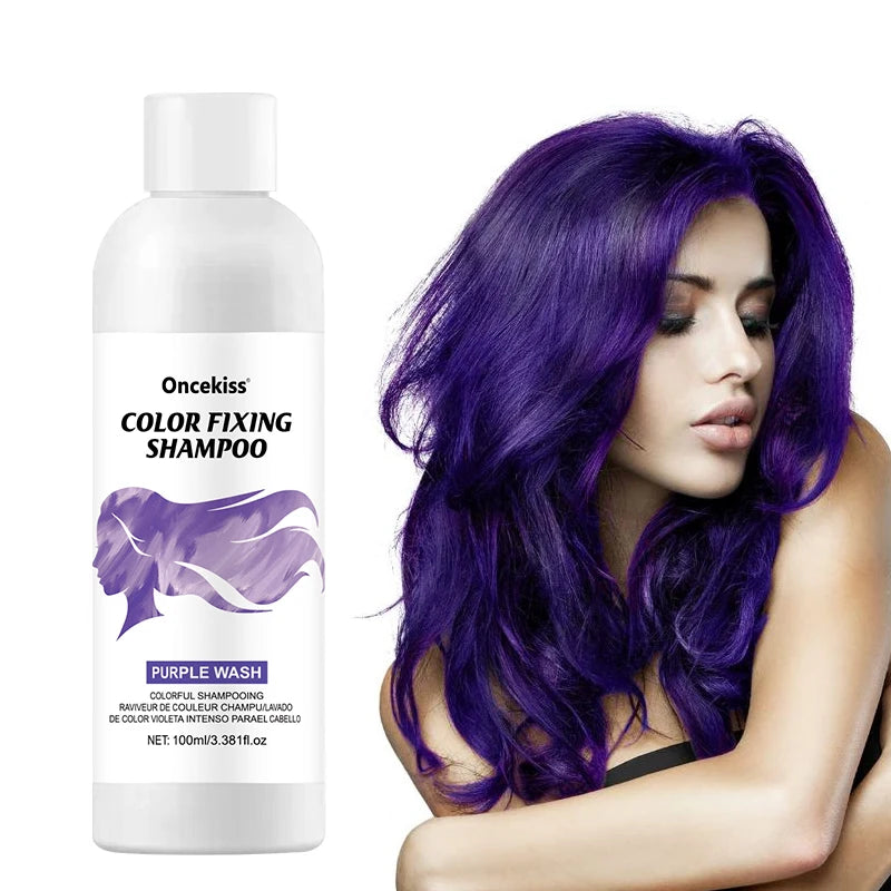 Hair Dye Shampoo,Colorful Color correction & Color fixing Shampoo,Unisex-Adult,Cleaning Nourishing Roots for Daily & Cosplay Use