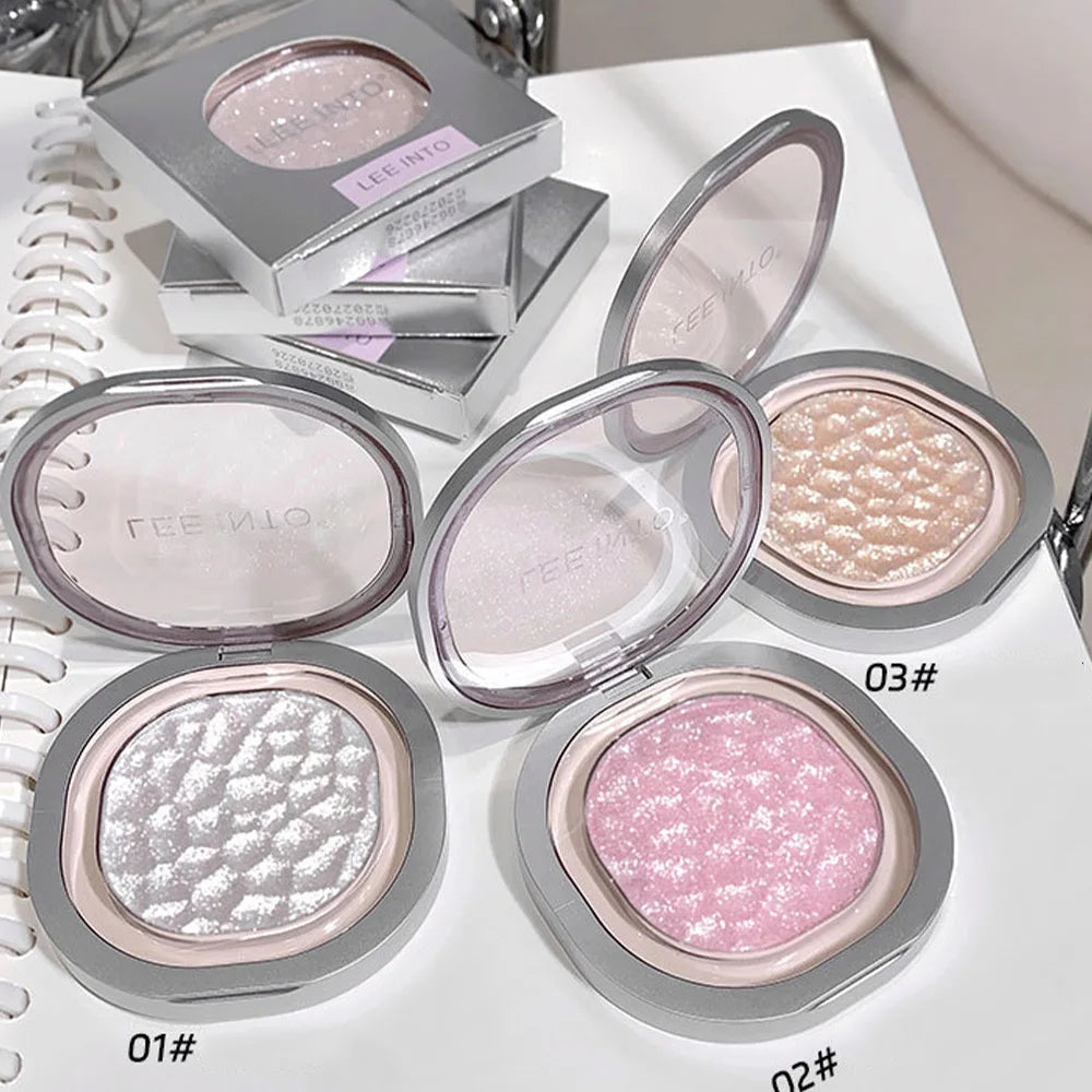 Highlighting Powder Pearlescent Fine Mashed Soft Texture LEEINTO Non-flying Powder Brightening Long-lasting Highlighter Palette