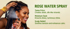 Rose Peppermint Shampoo with Hair Care Spray Moisturizing & Nourishing Conditioner Product Shampoo and Conditioner Set for Women