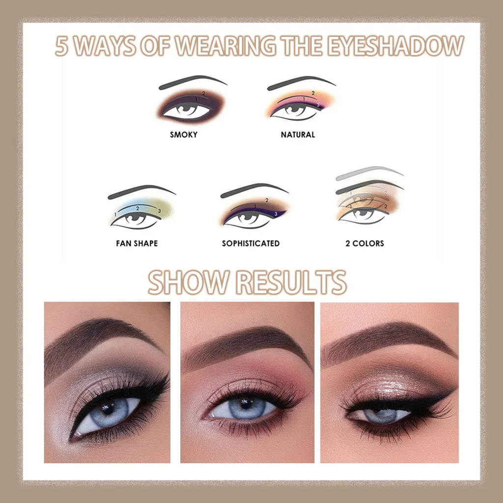 10 Color Double Ended Eye Shadow Stick With Sponge Brush Pearlescent Lasting Eyeshadow Pen Contouring Portable Makeup Cosmetics
