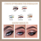 10 Color Double Ended Eye Shadow Stick With Sponge Brush Pearlescent Lasting Eyeshadow Pen Contouring Portable Makeup Cosmetics