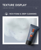 Men Facial Foaming Cleanser Deeply Cleansing Oil Control Moisturizing Blackhead Removal Skin Care Face Wash Foam Cleanser