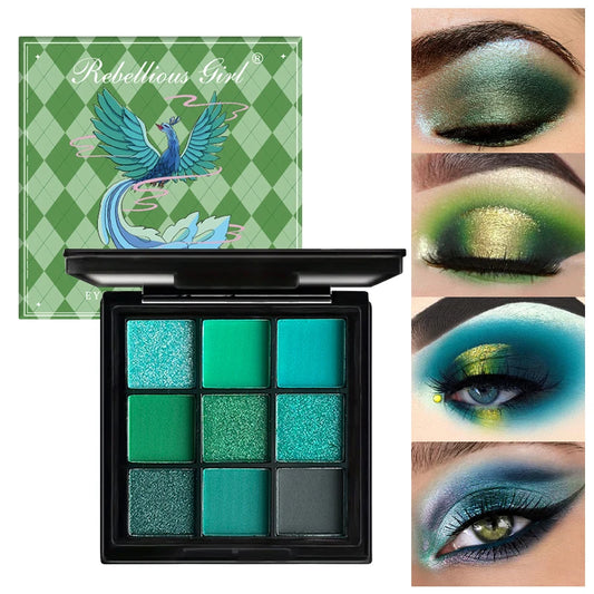 9 Color Eye Shadow Palette,Shimmer Matte Eyeshadow Palette for Vibrant Eye Makeup Stage Party Performance For Festival Cosmetics