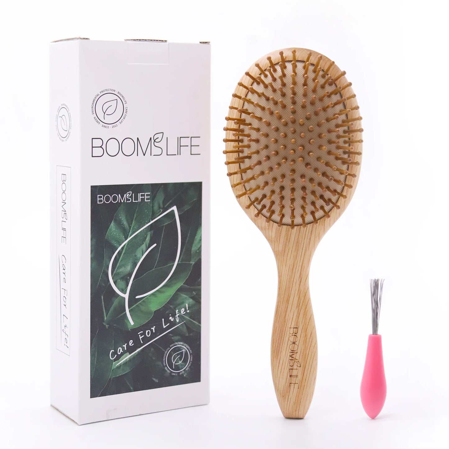 Natural Hair Brush Women Wide Tooth Hair Combs Healthy Paddle Cushion Massage Hairbrush Wooden Comb Hair Care Barber Accessories