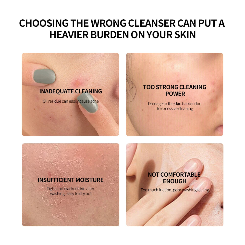Turmeric Cleansing Mousse Exfoliating Hydrating Mild Non-Irritating Cleansing Moisturizing Soothing Foaming Facial Wash