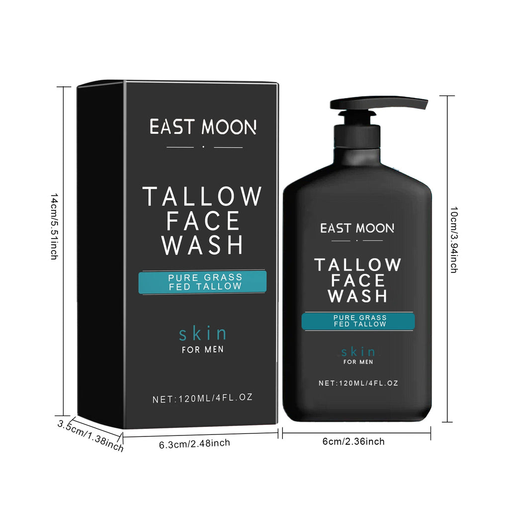 Men's Daily Face Wash Deep Cleansing Pore Oil Control Remove Acne Blackhead Brightening Facial Cleanser for Refreshed Skin