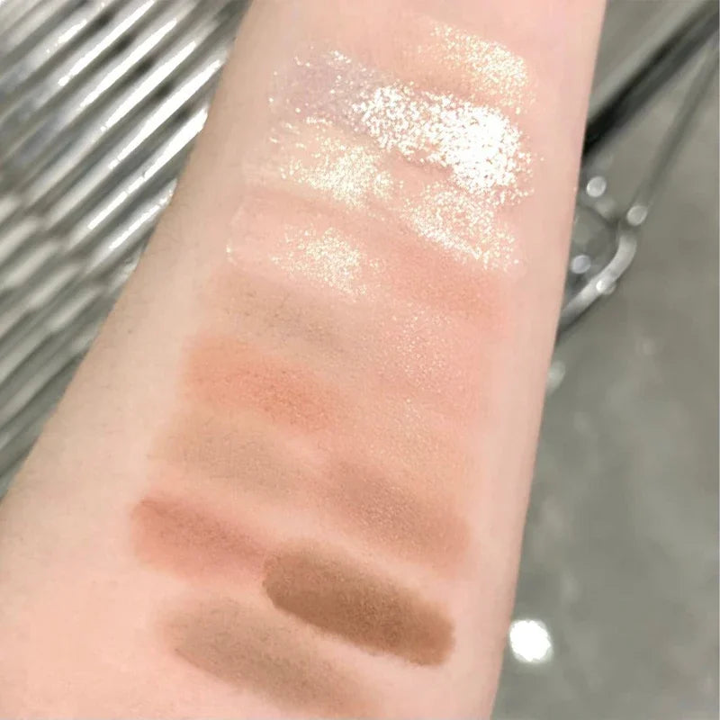 High Quality Matte Eyeshadow Palette Pearlescent Sequins Blush Eyeshadow Highlighter  For Women