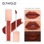 O.TWO.O 12 Color Liquid Lipstick Matte Finish Sexy Silky Lip Gloss Waterproof Kiss-proof Lasting Lip Glaze Lip Tint Cosmetics