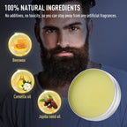 Natural Beard Balm And Beard Oil Moisturizing Smoothing Soften Beard Wax Cream Reduce Frizz And Split Ends Hair Care Essence Oil