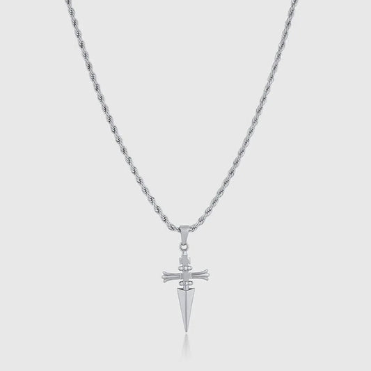 Anime Necklace for Men Judgement Chain Necklace H-X-H Pendant Men's Jewelry Cross Necklace Vintage Handmade Gift for Anime Lover