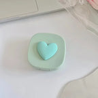 Women Color Contact Lens Case Red Heart Contact Lenses Box for Eyes Care Kit Glasses Case Holder Container