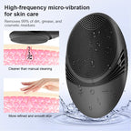 Portable Silicone Waterproof Rechargeable Face Wash Brush, 5 Cleansing Modes, Electric Deep Cleaning for Men & Women