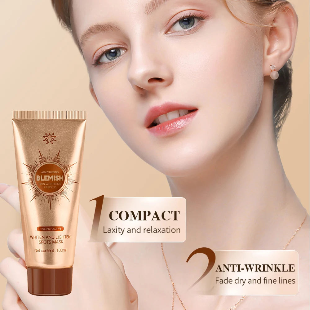 Peel Off Facial Mask Full Face Wrapping Tear-Off Mask Hydration For Glowing Skin Reduces Sagging & Dullness Korean Skin Care