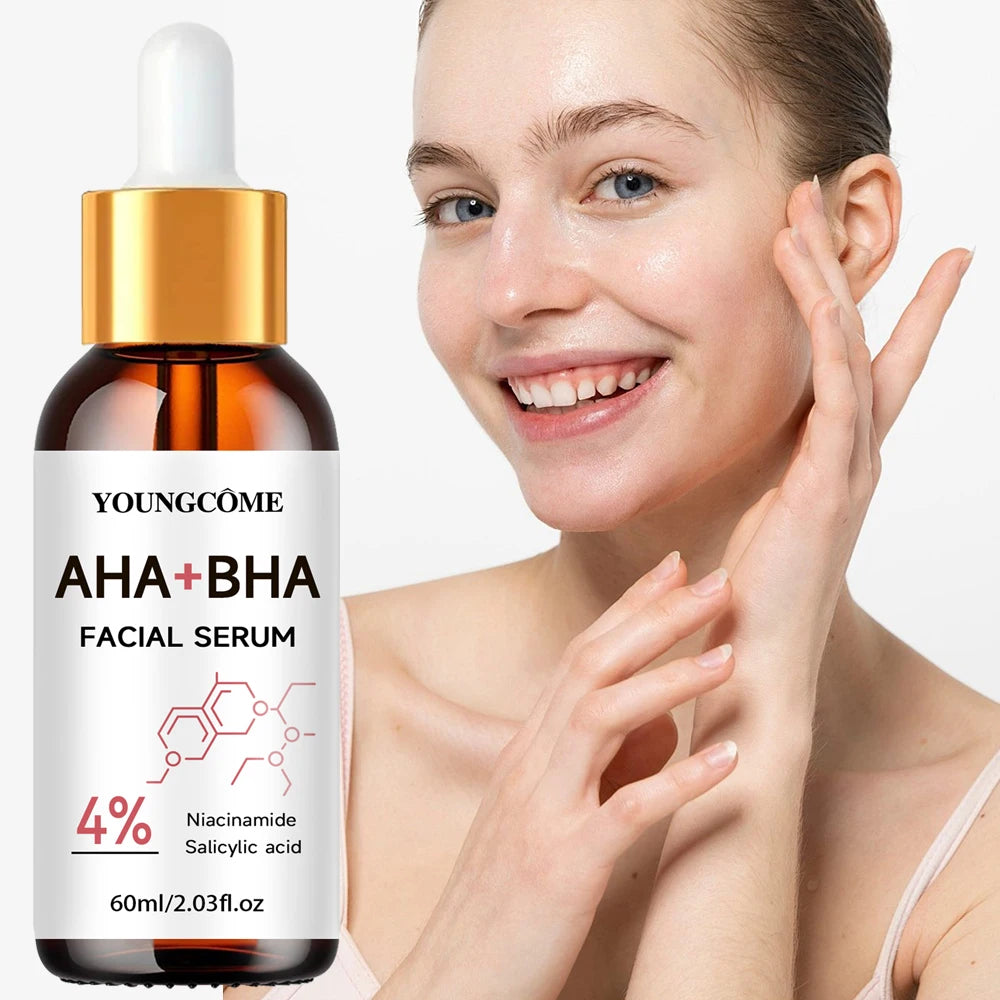 Exfoliating Face Peel Serum AHA + BHA Facial Skin Care Anti-aging Wrinkle Moisturizing Whitening Firming Skin Essence Shrink Po