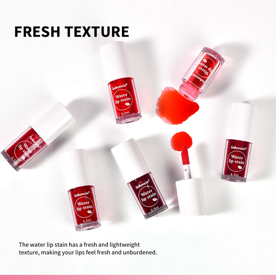 Fruity Water Lip Tin Lip Gloss Moisturizing Lip Glaze Long Lasting Lip Ink Face Lip Dual Purpose Liquid Lipstick Cosmetic Makeup