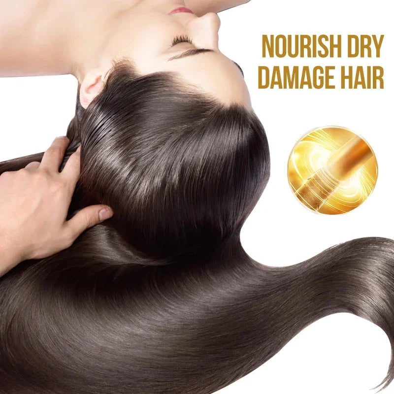 Keratin Hair Mask Magical 5 Second Repair Damage Frizzy Soft Smooth Shiny Hair Deep Moisturize Hair Treat Repair Hair Care Mask