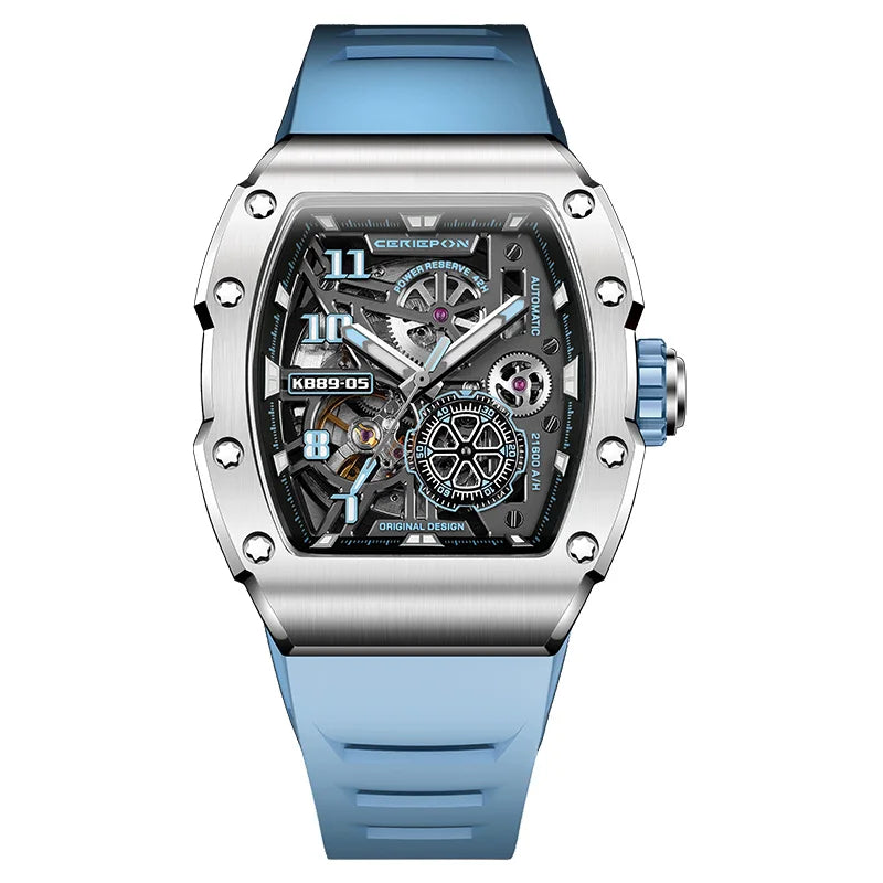 Top Brand Original Automatic Watch for Men High-end Luxury Hollow Out Chronograph Waterproof Mens Mechanical Watches Clock Reloj