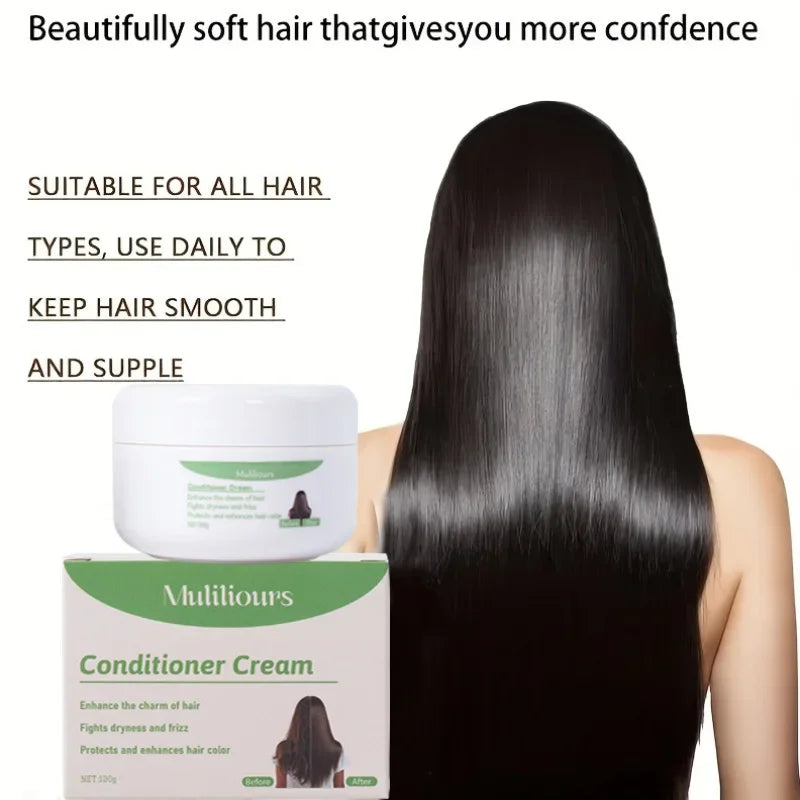 Muliliours Leave-In Hair Conditioner Deep Moisturizing with Strong Strands Natural Ingredients for All Hair Types Gentle Care