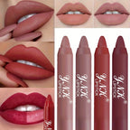 Nude Lipstick Colors Lasting Velvet Matte Non-Stick Cup Solid Lip Gloss Moisturizing Not Fading Lips Tint Makeup Cosmetics