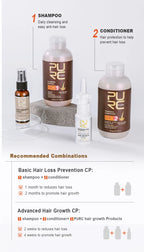 PURC Hair Shampoo Conditioner Ginger Nourishing Root Thickening Scalp Treatment Cleaning Smoothing Hair Care Products 600ml