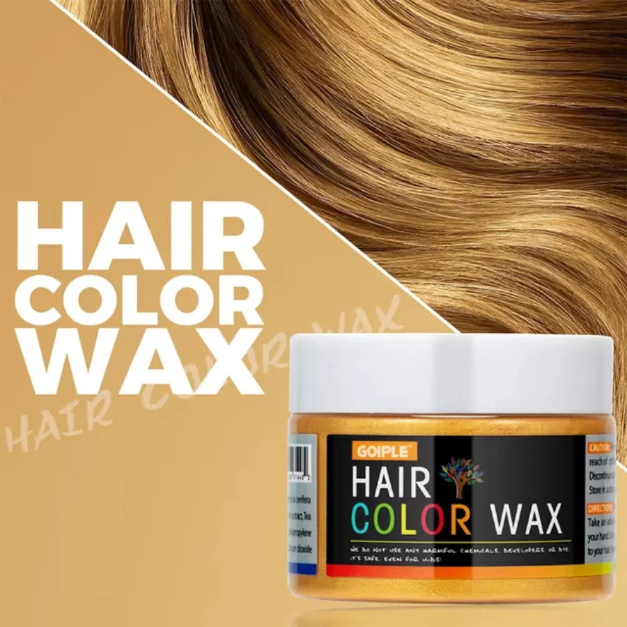 Halloween Hair Colour Wax Easy To Wash DIY Dye Hair Mud Immediate Dying for Eyebrow Beards Coloring Temporary Hair Colour Cream
