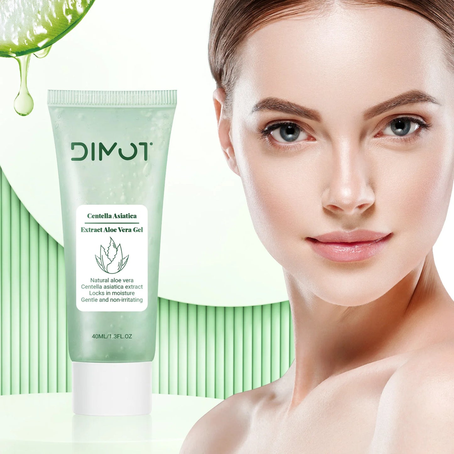 Moisturizing Aloe Vera Gel Wash Free Deep Nourishing Maintain Skin Aloe Vera Gum Refreshing Non Sticky Facial Care Facial Cream
