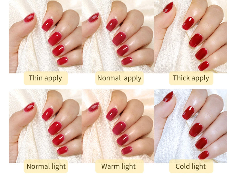 BORN PRETTY 15ml Milky Pink Rubber Base Gel Nail Polish Glitter Semi-Permanent Varnish Soak Off Self Leveling UV LED Polish