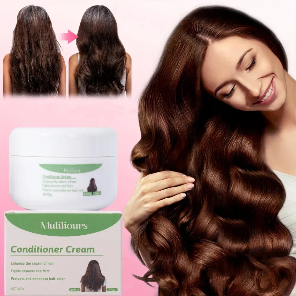 Muliliours Leave-In Hair Conditioner Deep Moisturizing with Strong Strands Natural Ingredients for All Hair Types Gentle Care