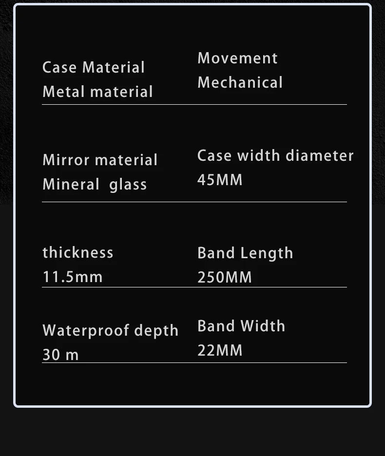 2025 Classic Luxury Watch for Menes  Multifunction Sports Waterproof Luminous Casual Clock ONOLA Men Mechanic Watches