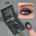Monochrome Eye Shadow, Flashing, Brightening, Long-Lasting Color, Waterproof and Sweat-Proof, Natural Cosmetics for Creating Exquisite Eye Makeup, Music Festival Party Role-Playing