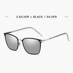 New Arrival Stylish Polarized Sunglasses Men Square Metal Frame Grey Glasses fashion Men Driver driving sunglasses UV400