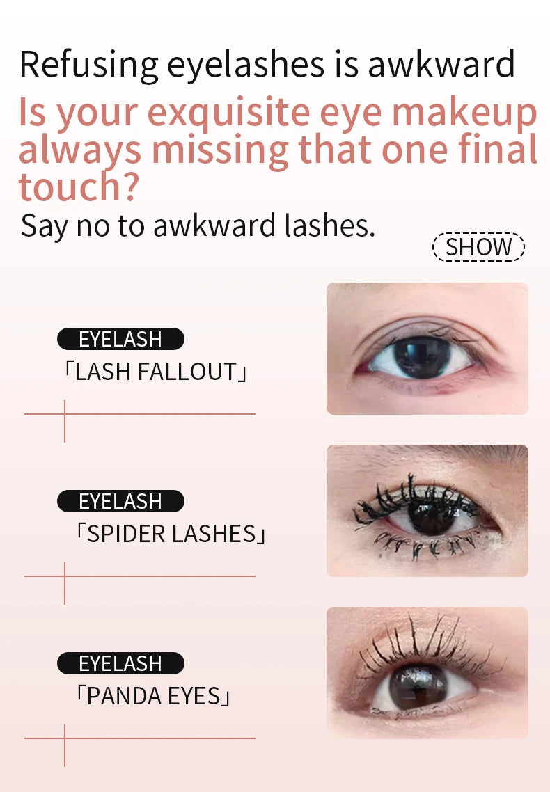 MACKANDY Black Mascara Makeup Volumizing&Lengthening Mascara, Thickening Washable Longwear Smudge Resistant Make Up Cruelty Free