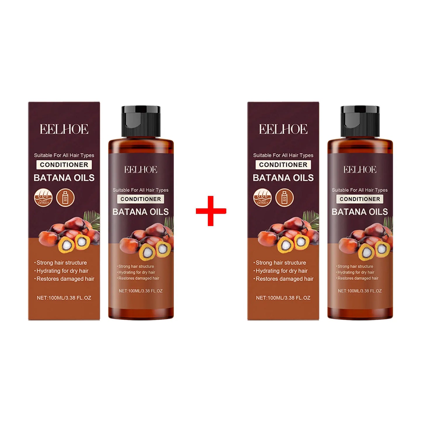 Batana Oil Shampoo Conditioner Set Oil Control Anti Dandruff Scalp Hair Treatment Split Ends Anti Frizz Hair Loss Hair Care Set
