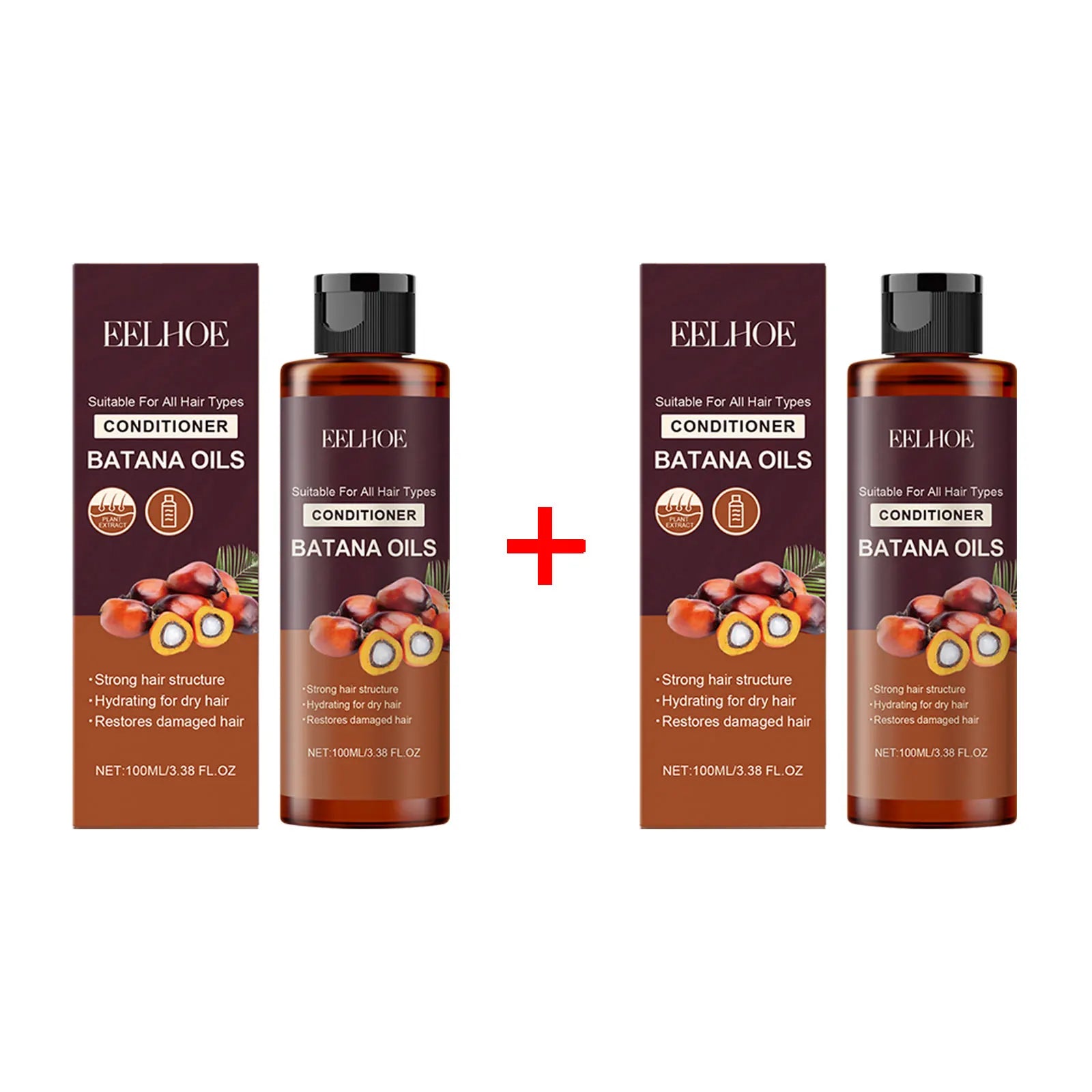 Batana Oil Shampoo Conditioner Set Oil Control Anti Dandruff Scalp Hair Treatment Split Ends Anti Frizz Hair Loss Hair Care Set