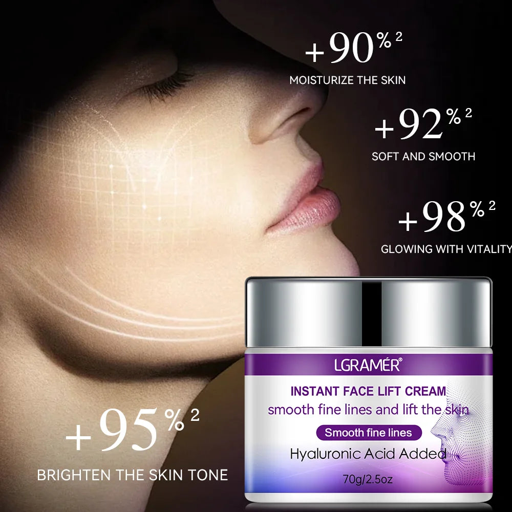 Face Cream Hyaluronic Acid Face Cream Facial Care Smooth Wrinkles Moisturizing Younger Face Cream Increase Skin Elasticity