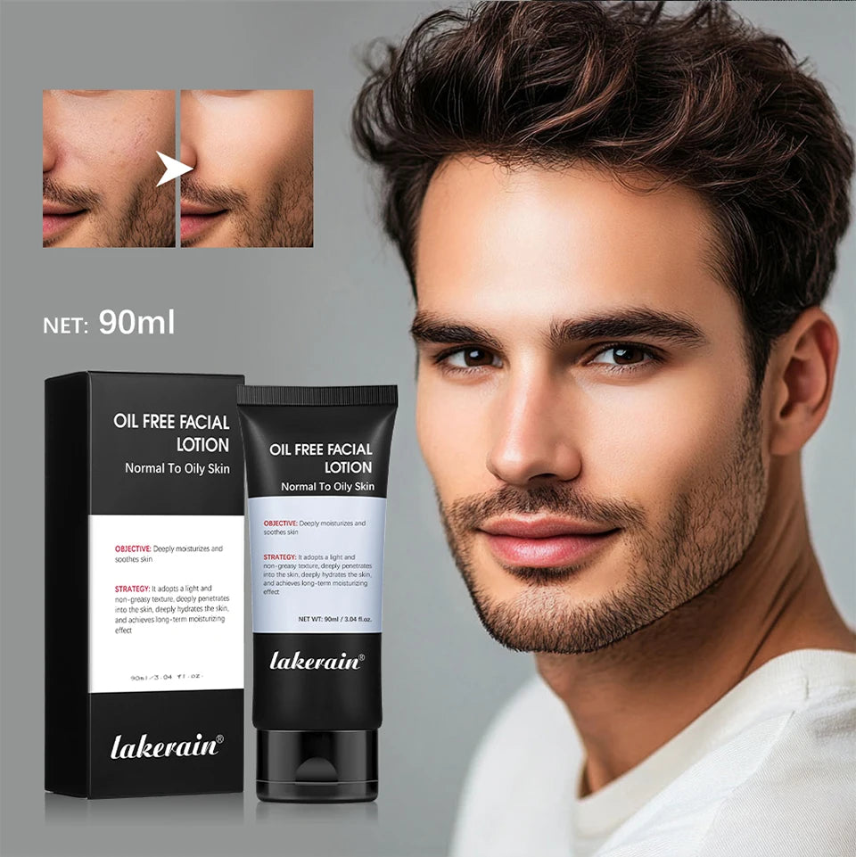 Men’s Hydrating Cream Oil Free Facial Lotion Moisturizer for Normal Oily Skin deeply moisturizing hydrating Skincare Firm skin