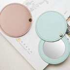 1PC Portable Mini Stainless Steel Unbreakable Makeup Pocket Mirror Cosmetic Mirror cute makeup hand pocket mirror