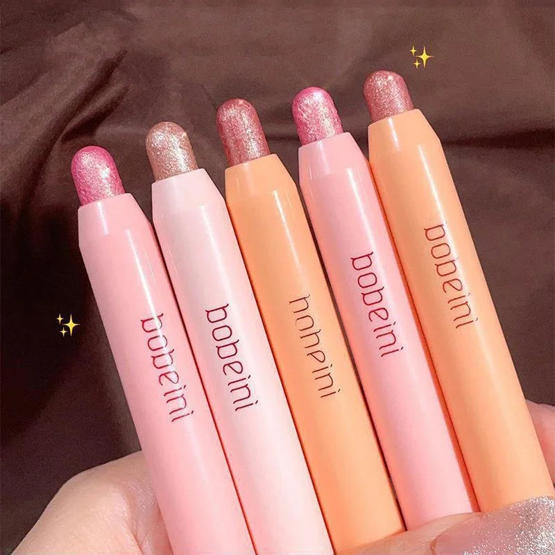 Glitter Eyeshadow Stick Diamond Eyes Makeup Highlighter Shadow Pen Long Lasting Rose Pink Silkworm Champagne Gold Liner Pencil