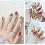 Nail Polish Without Baking Lamp White Fine Glitter Non-baking Non-peel Transparent Shiny Oil Base Coat Nude Nail Polish