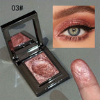 Monochrome Eye Shadow, Flashing, Brightening, Long-Lasting Color, Waterproof and Sweat-Proof, Natural Cosmetics for Creating Exquisite Eye Makeup, Music Festival Party Role-Playing