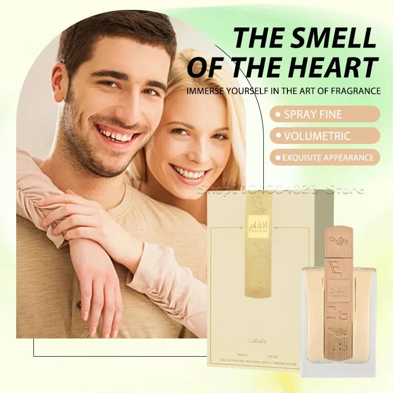 Lattafa Angham Eau de Parfum 100ml Fresh And Lasting Floral Scent-Original Arabic Perfume Long-Lasting Fragrance for Unisex