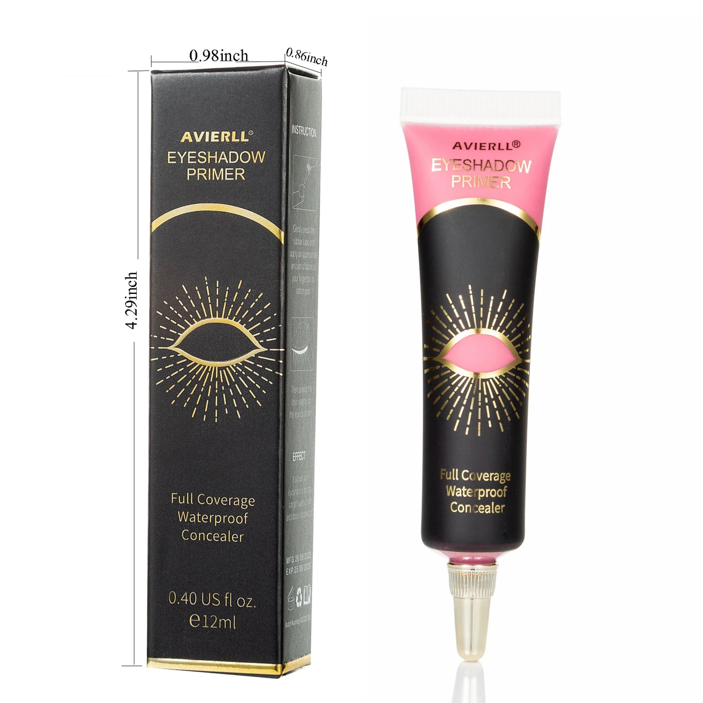 Long-Lasting Matte Eyeshadow Primer: Waterproof, Full-Coverage Eye Makeup Base in Medium Cream Form